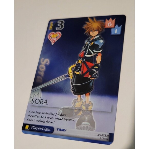 Kingdom Hearts TCG Card Sora Level 3 (Break of Dawn 3/162) Foil SR NM - Picture 1 of 5